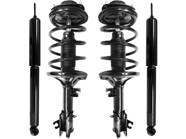 Unity - Front And Rear Suspension Strut Coil Spring And Shock Absorber Assembly Kit - 4 Piece - 2001 - 2006 Hyundai Santa Fe - 4-11283-259800-001 1 Unity - Front And Rear Suspension Strut Coil Spring And Shock Absorber Assembly Kit - 4 Piece - 2001 - 2006 Hyundai Santa Fe - 4-11283-259800-001