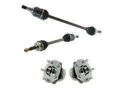 TRQ - Axle And Wheel Hub Assembly Kit - 4 Piece - 2004 - 2009 Toyota Prius (From 8/2003) - CSA64109