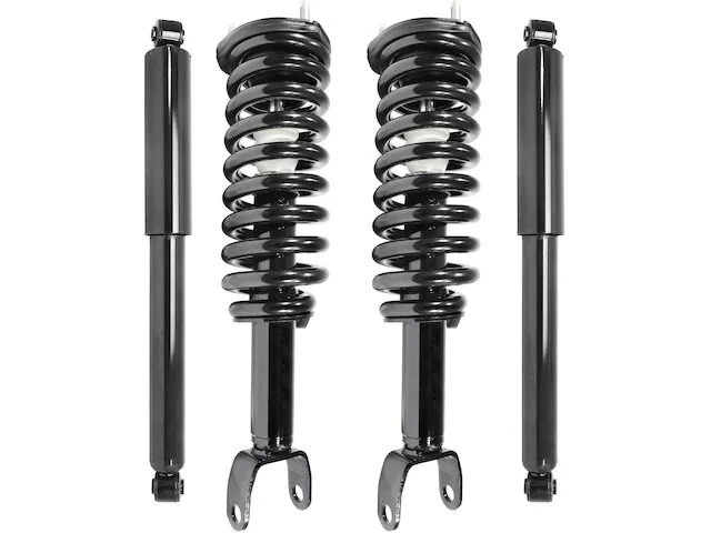 Unity - Front And Rear Suspension Strut Coil Spring And Shock Absorber Assembly Kit - 4 Piece - 2005 - 2009 Dodge Dakota RWD (Excludes AWD, TRX, And Lift Kits) - 4-11094-256400-001 1 Unity - Front And Rear Suspension Strut Coil Spring And Shock Absorber Assembly Kit - 4 Piece - 2005 - 2009 Dodge Dakota RWD (Excludes AWD, TRX, And Lift Kits) - 4-11094-256400-001