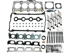 Replacement - Cylinder Head Gasket Set With Intake And Exhaust Valves - 2000 - 2005 Volkswagen Jetta 1.8L DOHC 20-Valve Turbo - 598-016K