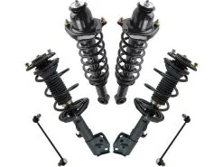 DIY Solutions - Front And Rear Strut Coil Spring Sway Bar Link Kit - 6 Piece - 2009 - 2010 Toyota Corolla 1.8L 4-Cylinder - SHO01543