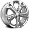 Action Crash - Aluminum Wheel - 17 X 7.5 Inch - 5 Double Spoke - 5 Lug - Bright Silver Metallic - 2012 Ford Fusion - ALY03871U20N