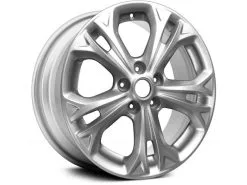 Action Crash - Aluminum Wheel - 17 X 7.5 Inch - 5 Double Spoke - 5 Lug - Bright Silver Metallic - 2012 Ford Fusion - ALY03871U20N