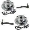 TRQ - Wheel Hub Bearing Assembly And Tie Rod End Kit - 4 Piece - 2004 - 2007 Nissan Titan - PSA59194