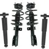 TRQ - Front And Rear Shock Strut And Coil Spring 4 Piece Kit - 2009 - 2012 Chevrolet Traverse - SKA61012