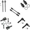 TRQ - Front Upper And Lower Ball Joints Tie Rods Sway Bar Link Kit - 10 Piece - 1998 - 2011 Ford Ranger RWD With Aftermarket Control Arms - PSA58881