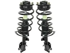 TRQ - Front Strut And Coil Spring Assembly Set - 2 Piece - 2008 - 2017 Dodge Grand Caravan Without Nivomat Self Leveling Suspension - SCA57133