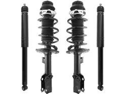 Unity - Front And Rear Suspension Strut Coil Spring And Shock Absorber Assembly Kit - 4 Piece - 2007 - 2008 Honda Fit - 4-11411-250060-001