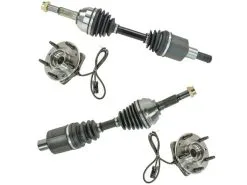 TRQ - Front CV Axle And Wheel Hub Bearing Assembly Kit - 4 Piece - 1997 - 2005 Chevrolet Blazer - PSA56078