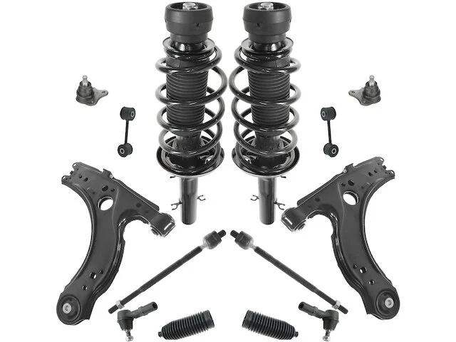 DIY Solutions - Front Strut Coil Spring Control Arm Ball Joint Tie Rod Sway Bar Link Kit - 14 Piece - 2001 - 2005 Volkswagen Jetta With 23mm Diameter Sway Bar - SUS04076 1 DIY Solutions - Front Strut Coil Spring Control Arm Ball Joint Tie Rod Sway Bar Link Kit - 14 Piece - 2001 - 2005 Volkswagen Jetta With 23mm Diameter Sway Bar - SUS04076