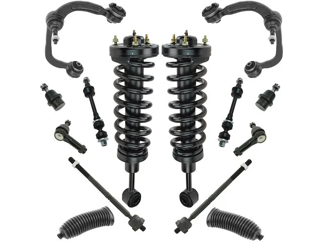 DIY Solutions - Shock Coil Spring Control Arm Tie Rod Kit - 14 Piece - 2005 - 2008 Ford F-150 4WD (From 11/00/2004) - SUS03032 1 DIY Solutions - Shock Coil Spring Control Arm Tie Rod Kit - 14 Piece - 2005 - 2008 Ford F-150 4WD (From 11/00/2004) - SUS03032