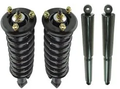 DIY Solutions - Front And Rear Shock Absorber And Coil Spring Assembly 4 Piece Set - 2005 - 2015 Nissan Frontier - SHO01310