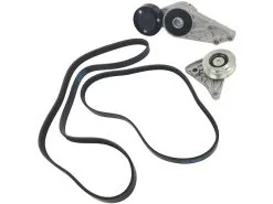 Replacement - Accessory Belt Tensioner With Pulley 4 Piece Kit - 1998 - 2005 Volkswagen Passat 1.8L 4-Cylinder - 107-044