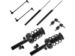DIY Solutions - Front And Rear Shock Strut Coil Spring Sway Bar Link Kit - 8 Piece - 2004 - 2009 Mazda 3 - SHO00330
