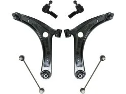 TRQ - Control Arm Ball Joint Tie Rod And Sway Bar Link Kit 6 Piece Set - 2008 - 2017 Mitsubishi Lancer (Excluding Evo Models) - PSA52478