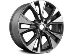 Action Crash - Aluminum Wheel - 18 X 7.5 Inch - 5-Double Spoke - 5-Lug - Machined And Medium Charcoal Metallic - 2015 - 2019 Nissan Murano - ALY62706U35N