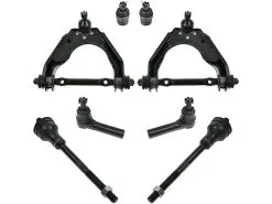 TRQ - Front Control Arm Ball Joint Tie Rod End Kit - 8 Piece - 1998 - 1999 Dodge Durango 4WD - PSA63437